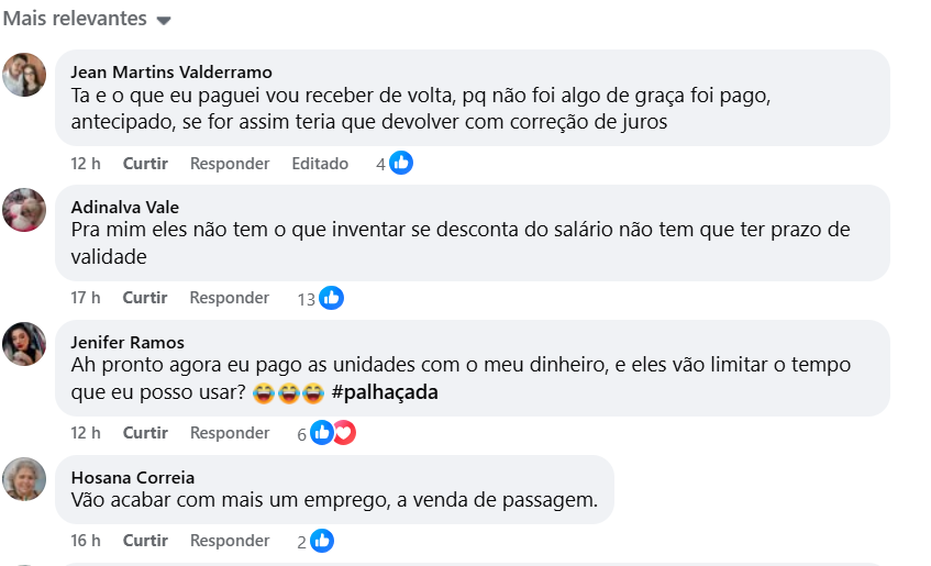 Definir prazo para uso dos créditos do transporte coletivo de Londrina. A polêmica da semana