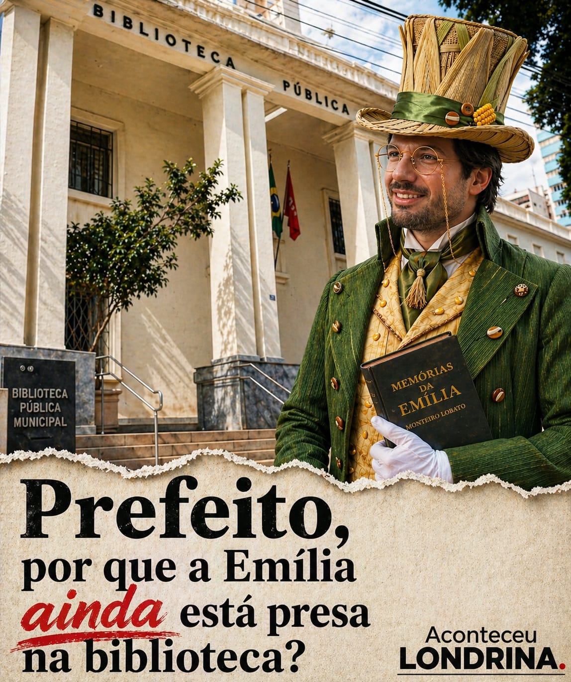 Emília não cabe na estante — e política pública não pode ser decorativa