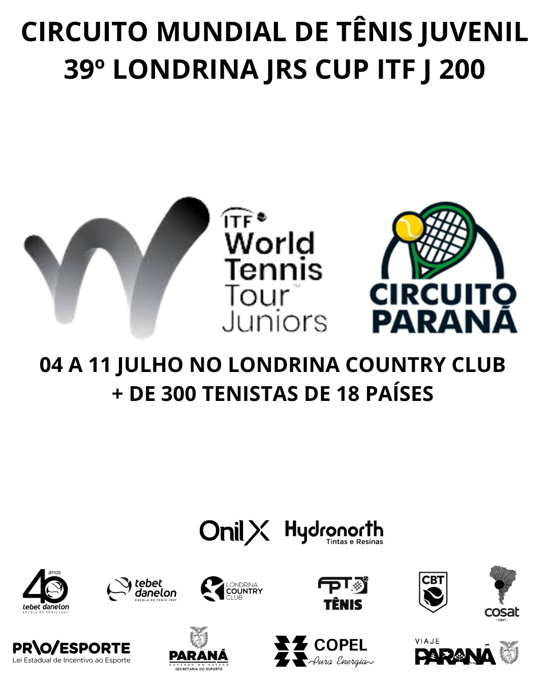 Começa amanhã em Londrina um dos mais importantes torneio de tênis do mundo na categoria Juvenil