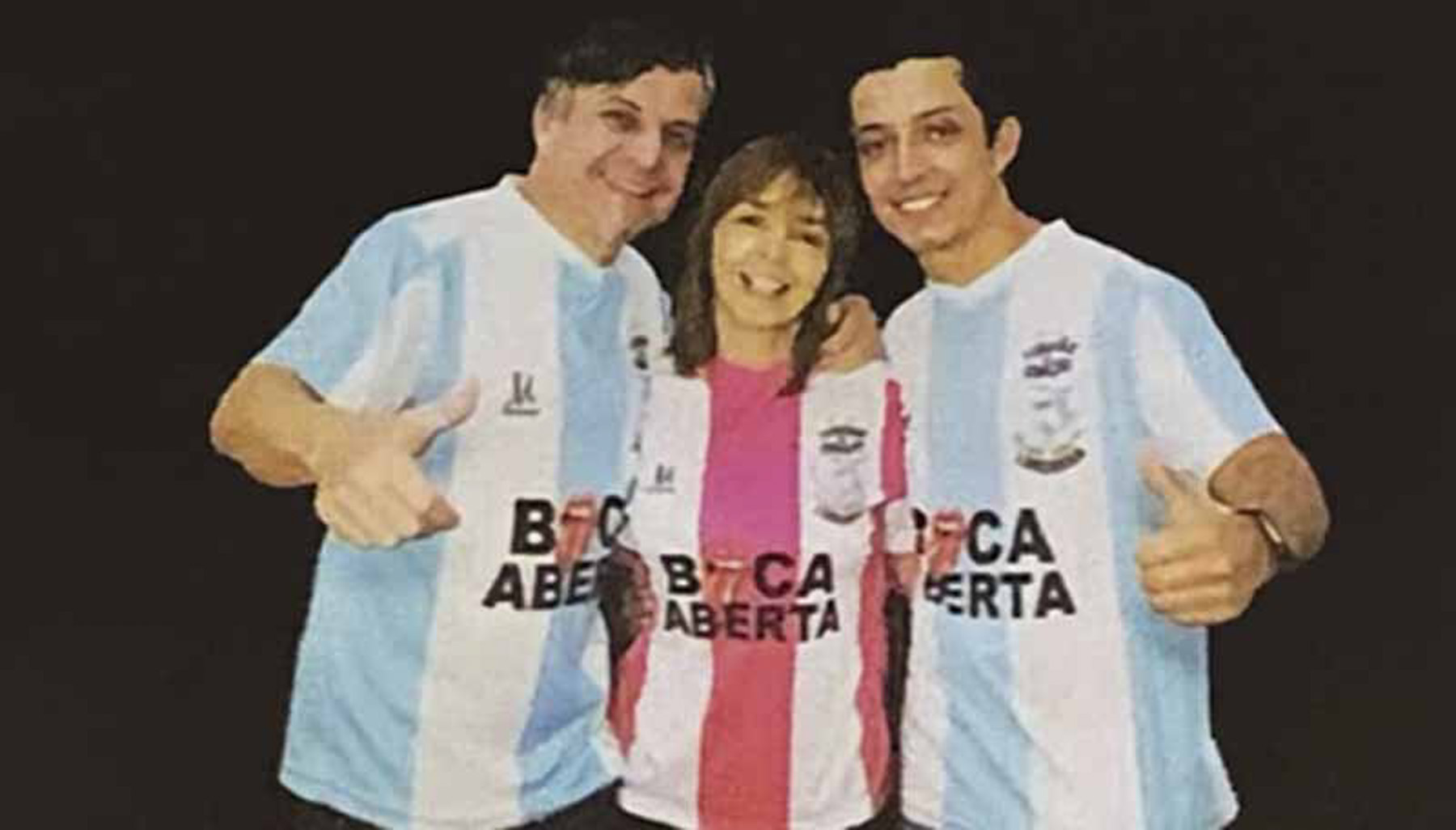 Emerson Petriv, o Boca Aberta, a mulher Mara Boca Aberta e Boca Aberta Júnior