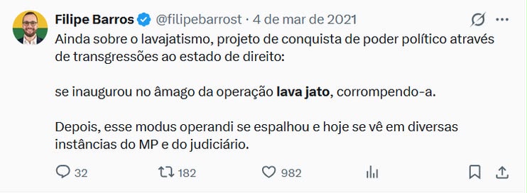 Mudou de opinião? Ou foi por conveniência do momento político?