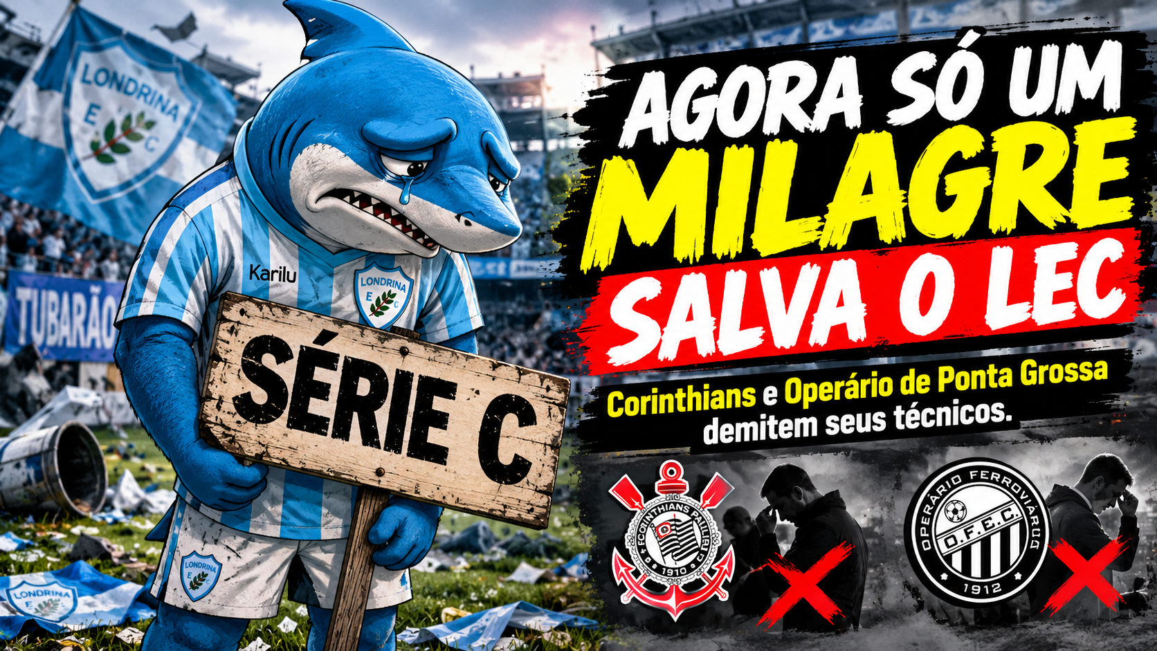 No bico do urubu: Londrina ainda pode escapar da Série C? Veja as contas